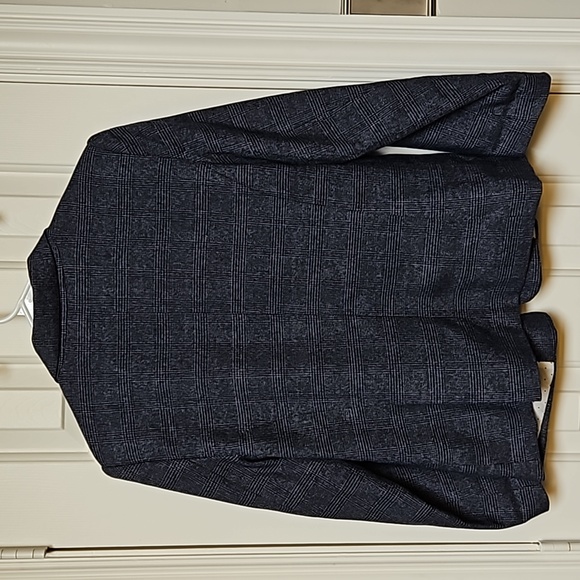 EUC Kensie Blue Plaid Blazer with Polkadot Lining Size Medium - Picture 3 of 5